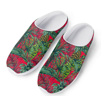 Pineapple Leaves Hawaii Pattern Print Mesh Casual Shoes
