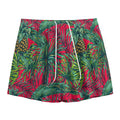 Pineapple Leaves Hawaii Pattern Print Mesh Shorts