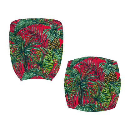 Pineapple Leaves Hawaii Pattern Print Office Chair Cover