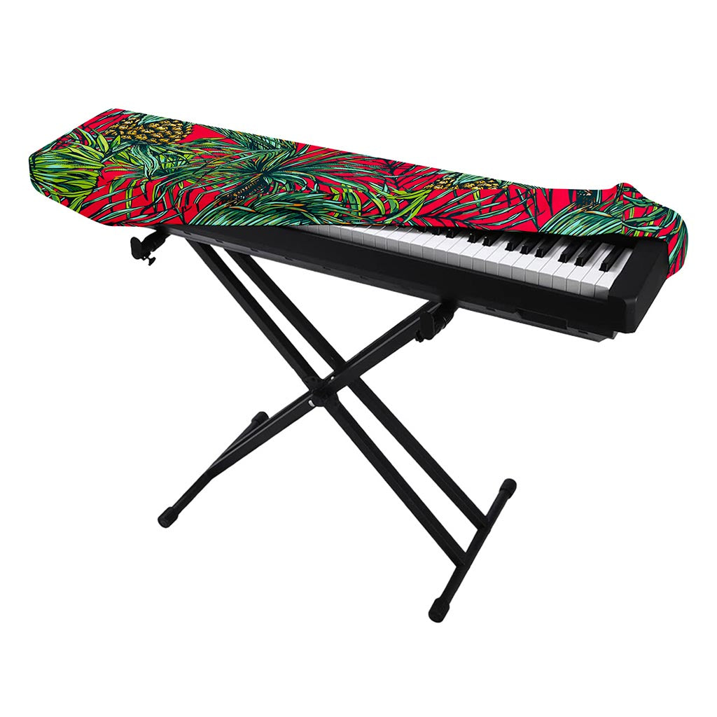 Pineapple Leaves Hawaii Pattern Print Piano Keyboard Cover