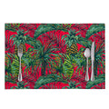 Pineapple Leaves Hawaii Pattern Print Placemat