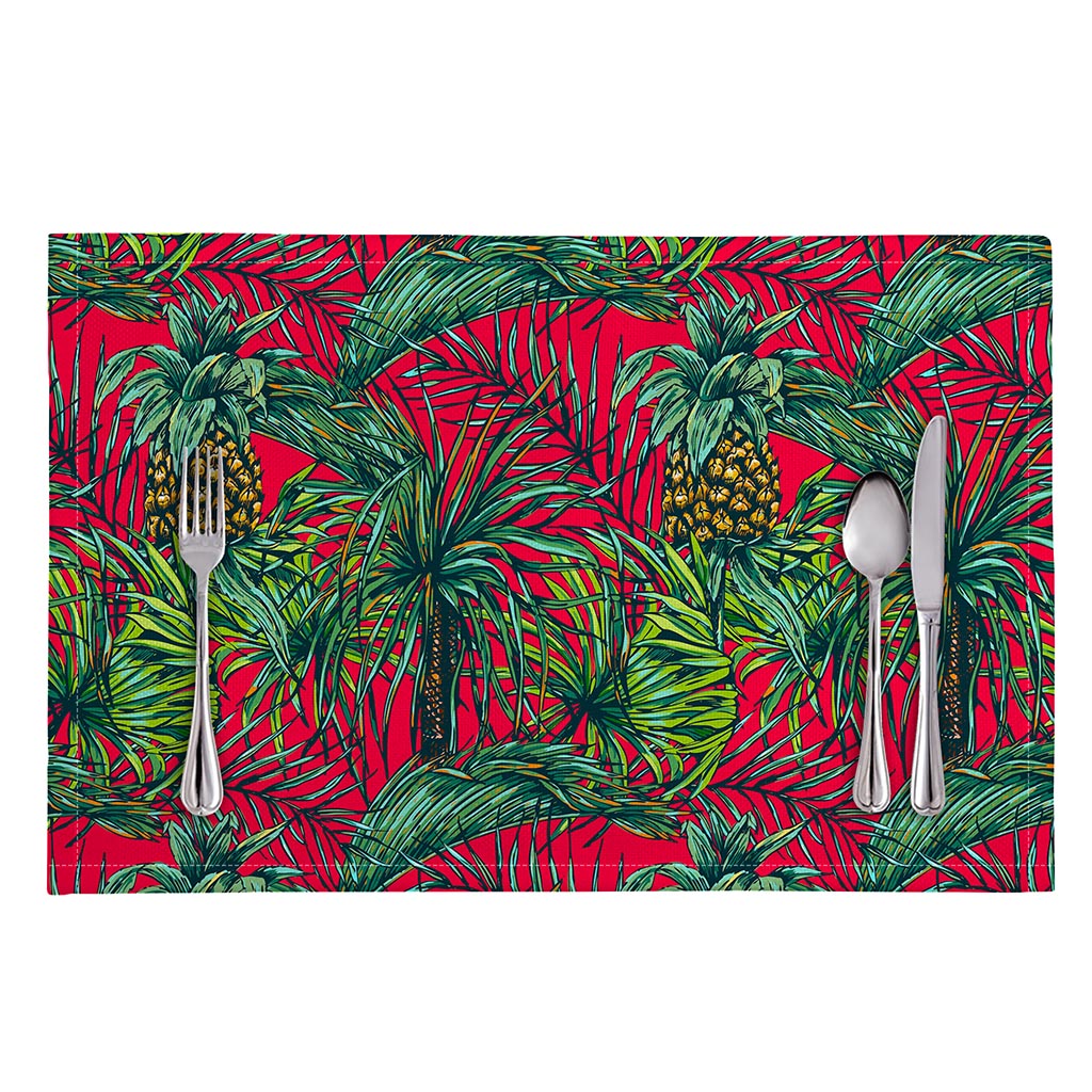 Pineapple Leaves Hawaii Pattern Print Placemat