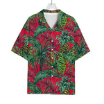 Pineapple Leaves Hawaii Pattern Print Rayon Hawaiian Shirt