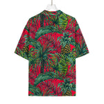 Pineapple Leaves Hawaii Pattern Print Rayon Hawaiian Shirt