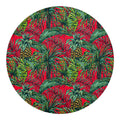 Pineapple Leaves Hawaii Pattern Print Round Blanket