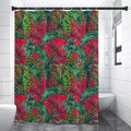 Pineapple Leaves Hawaii Pattern Print Shower Curtain