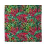 Pineapple Leaves Hawaii Pattern Print Silk Bandana