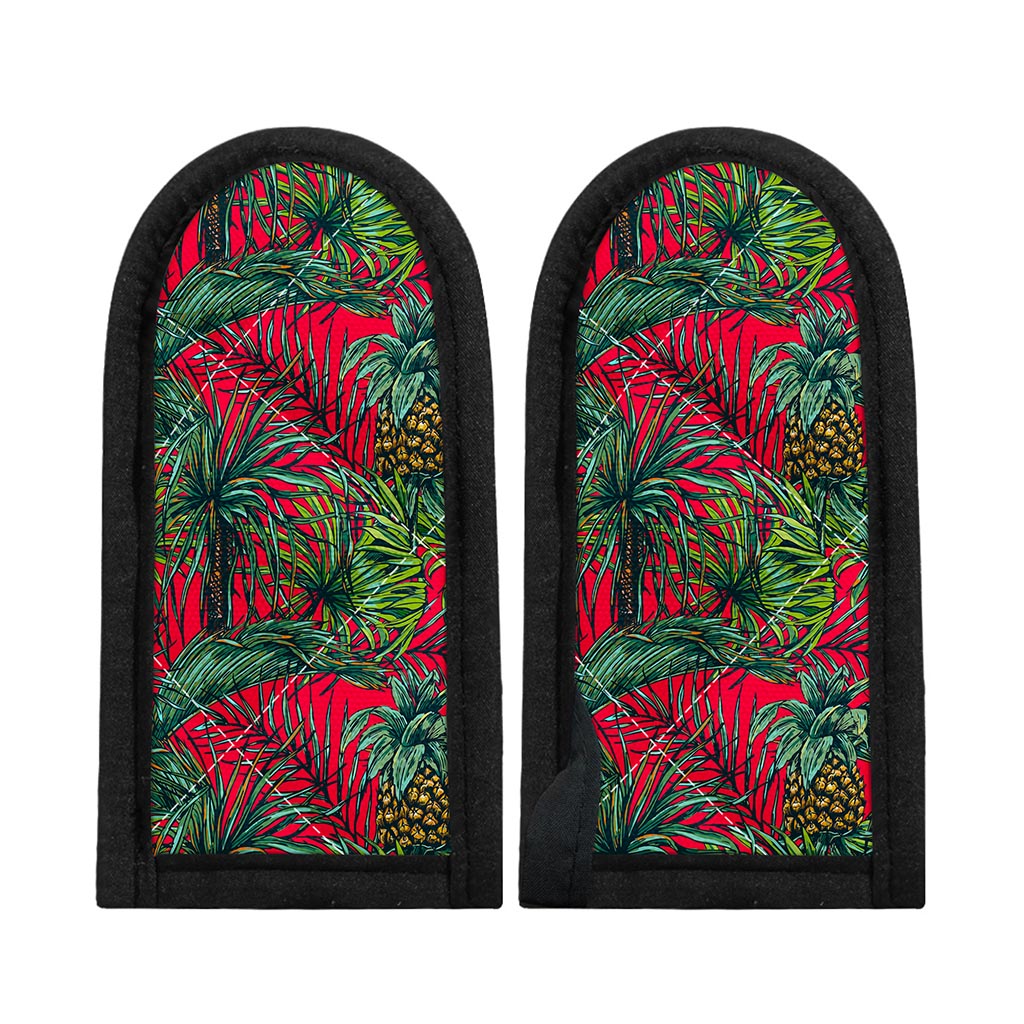 Pineapple Leaves Hawaii Pattern Print Skillet Handle Cover