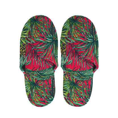 Pineapple Leaves Hawaii Pattern Print Slippers