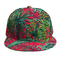 Pineapple Leaves Hawaii Pattern Print Snapback Cap