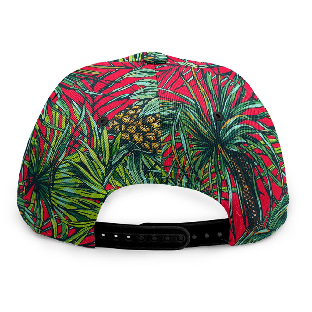 Pineapple Leaves Hawaii Pattern Print Snapback Cap