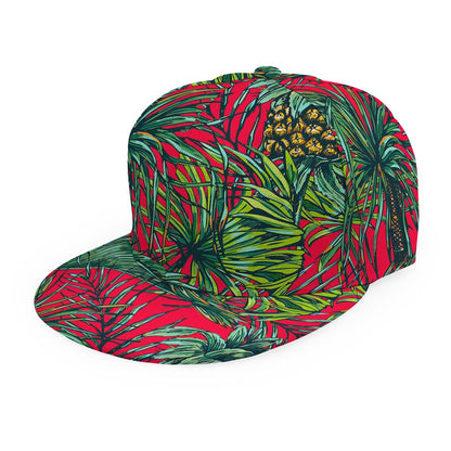 Pineapple Leaves Hawaii Pattern Print Snapback Cap