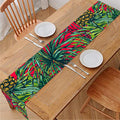 Pineapple Leaves Hawaii Pattern Print Table Runner