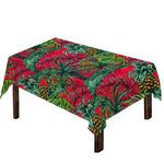 Pineapple Leaves Hawaii Pattern Print Tablecloth