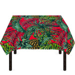 Pineapple Leaves Hawaii Pattern Print Tablecloth