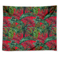 Pineapple Leaves Hawaii Pattern Print Tapestry