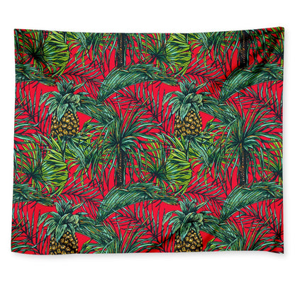 Pineapple Leaves Hawaii Pattern Print Tapestry