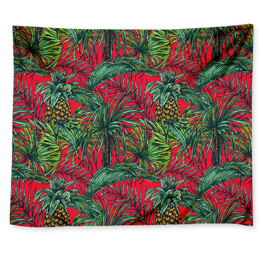Pineapple Leaves Hawaii Pattern Print Tapestry