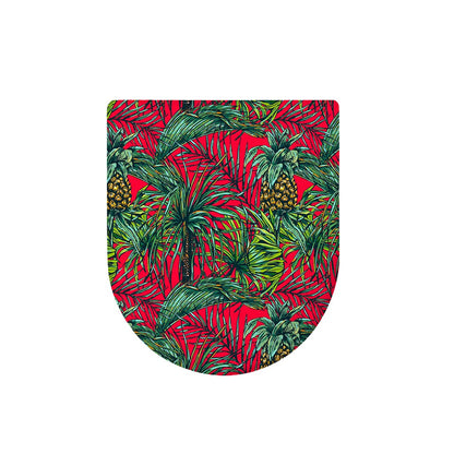 Pineapple Leaves Hawaii Pattern Print Toilet Lid Cover