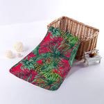 Pineapple Leaves Hawaii Pattern Print Towel