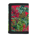 Pineapple Leaves Hawaii Pattern Print Trifold Wallet