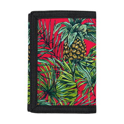 Pineapple Leaves Hawaii Pattern Print Trifold Wallet