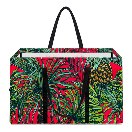 Pineapple Leaves Hawaii Pattern Print Utility Tote Bag