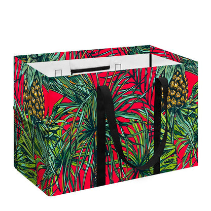 Pineapple Leaves Hawaii Pattern Print Utility Tote Bag