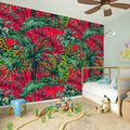 Pineapple Leaves Hawaii Pattern Print Wall Sticker