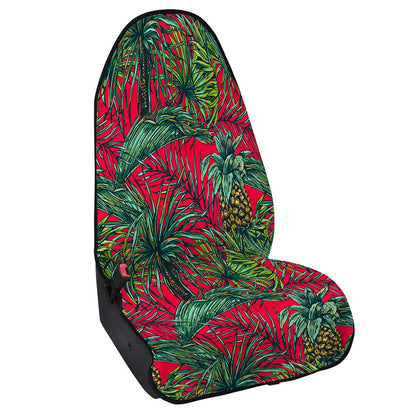 Pineapple Leaves Hawaii Pattern Print Waterproof Car Seat Cover