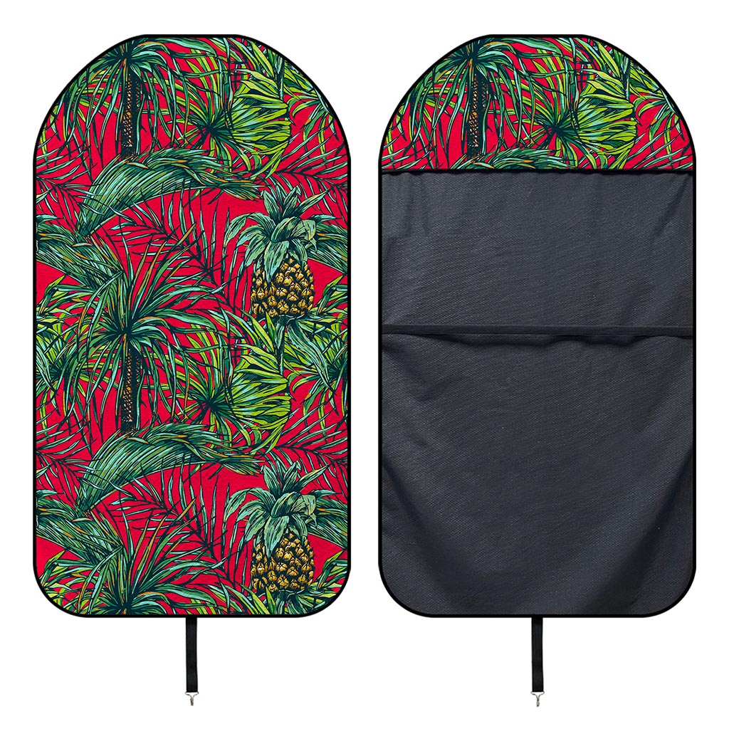Pineapple Leaves Hawaii Pattern Print Waterproof Car Seat Cover
