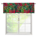 Pineapple Leaves Hawaii Pattern Print Window Valance