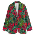 Pineapple Leaves Hawaii Pattern Print Women's Blazer