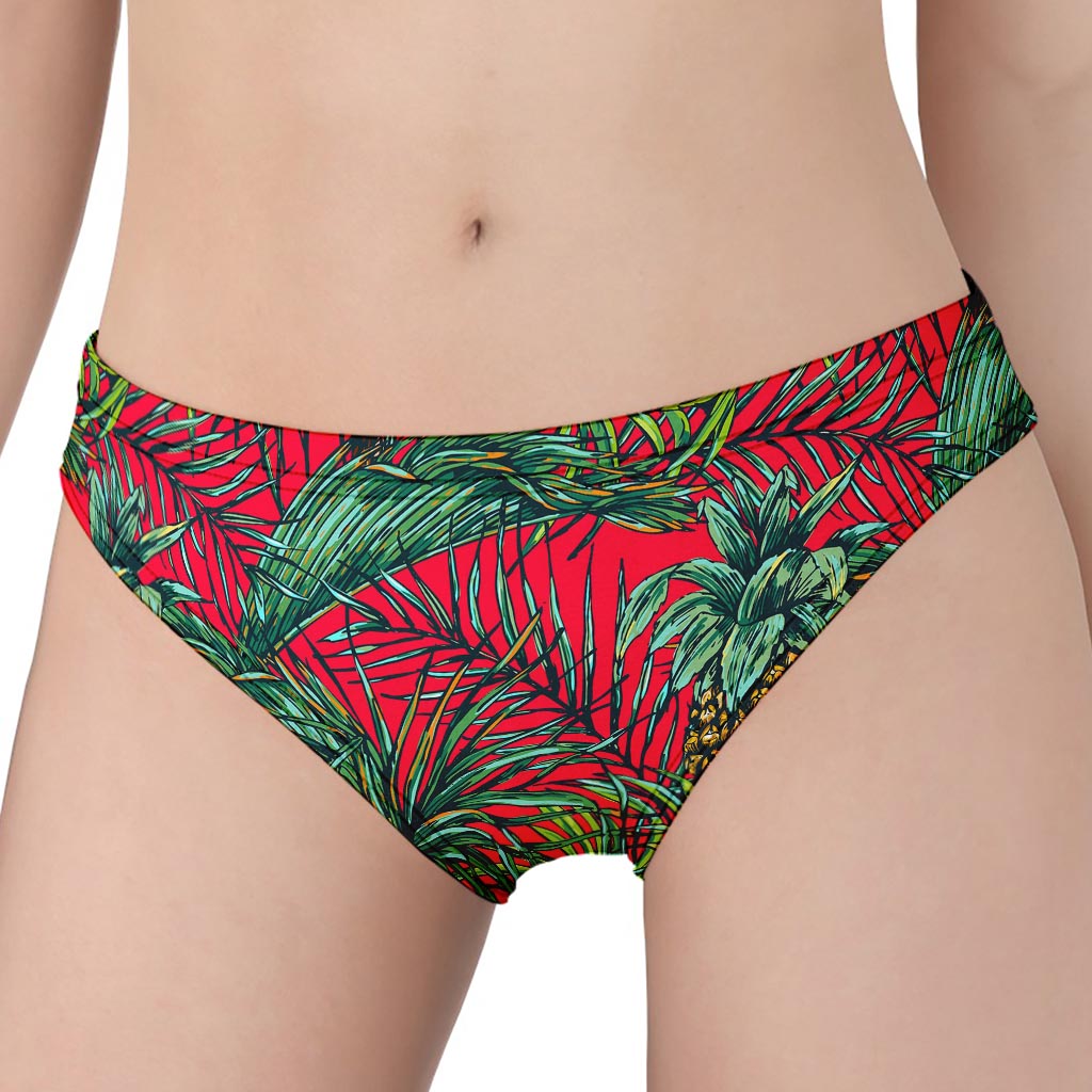 Pineapple Leaves Hawaii Pattern Print Women's Panties