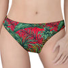 Pineapple Leaves Hawaii Pattern Print Women's Thong