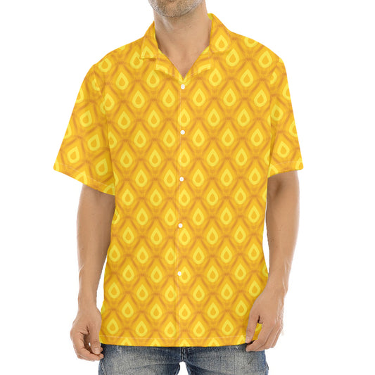 Pineapple Print Aloha Shirt