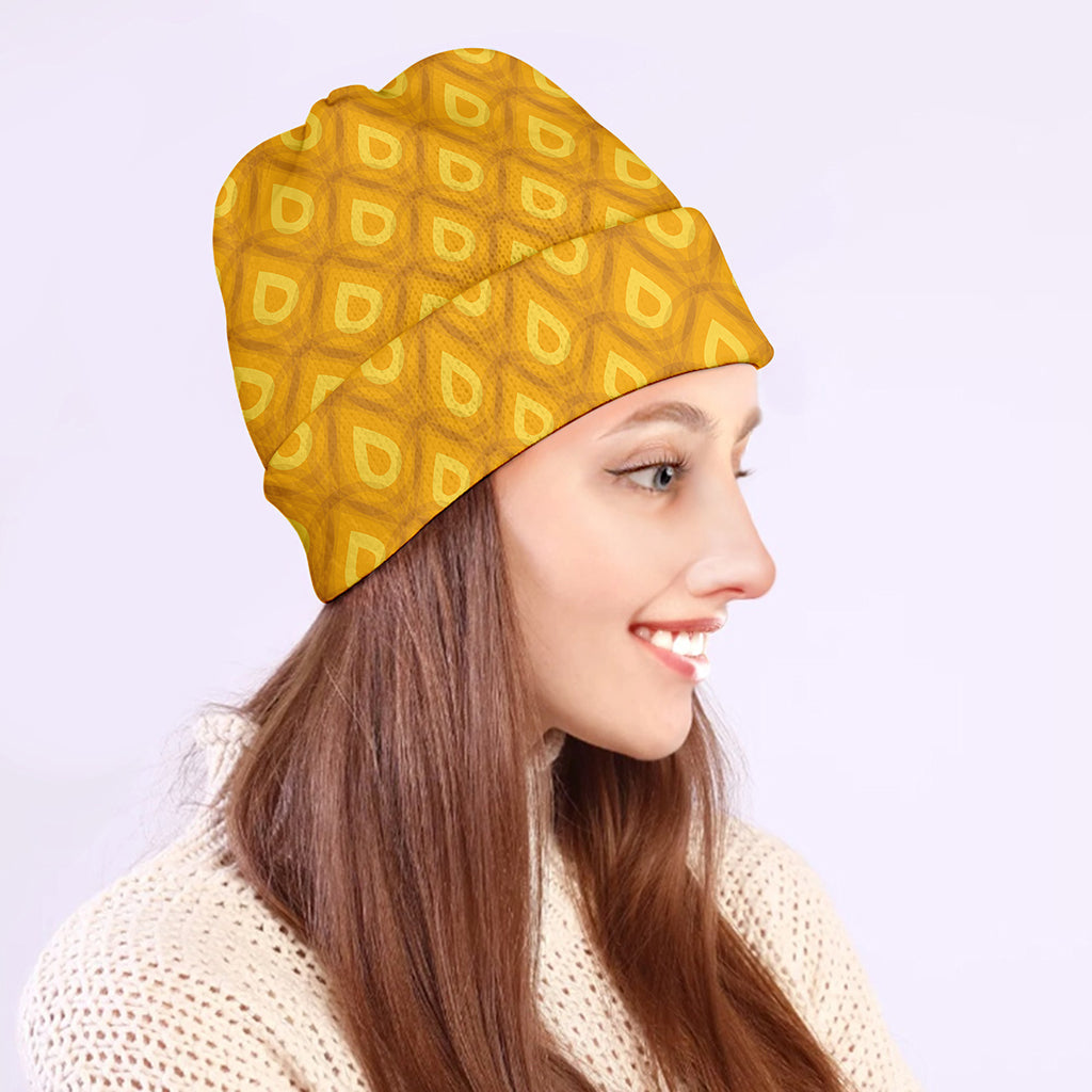 Pineapple Print Beanie