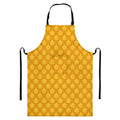 Pineapple Print Bib Apron With Pocket