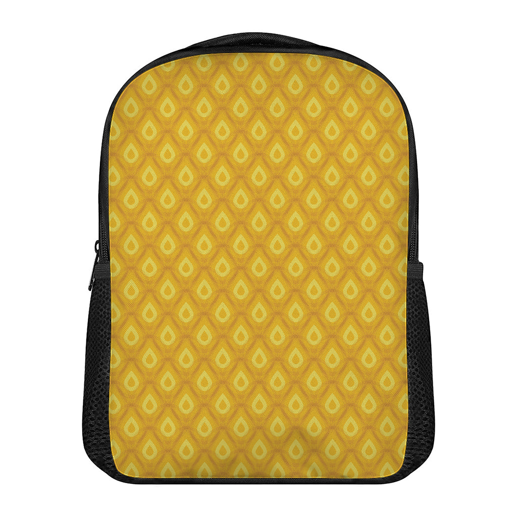 Pineapple Print Casual Backpack