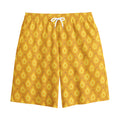 Pineapple Print Cotton Shorts