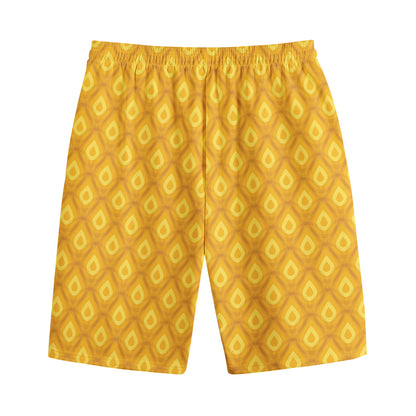 Pineapple Print Cotton Shorts