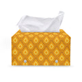 Pineapple Print Leather Tissue Box Cover
