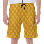 Pineapple Print Men's Beach Shorts
