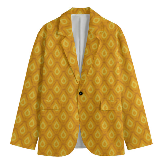 Pineapple Print Men's Blazer