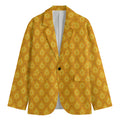 Pineapple Print Men's Cotton Blazer