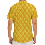 Pineapple Print Men's Deep V-Neck Shirt