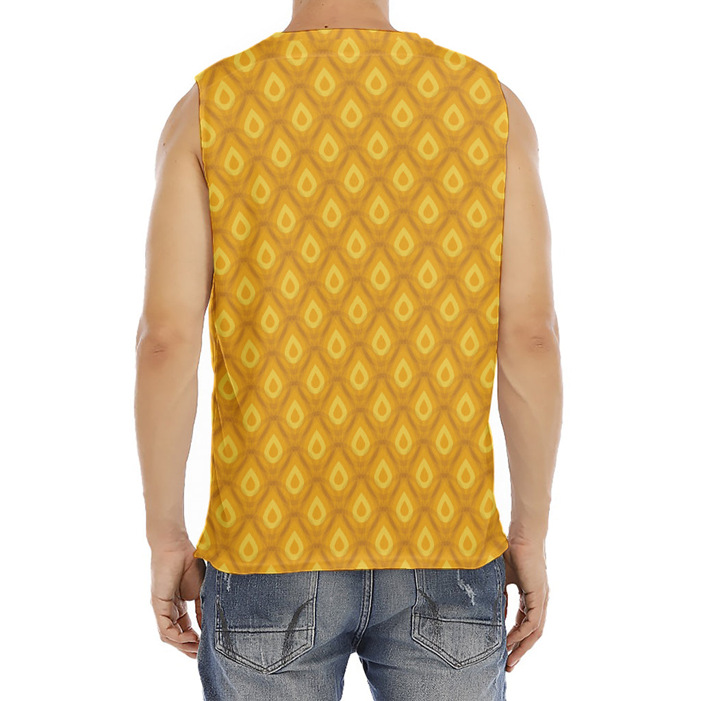 Pineapple Print Men's Fitness Tank Top