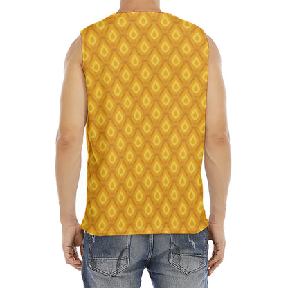 Pineapple Print Men's Fitness Tank Top