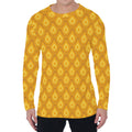 Pineapple Print Men's Long Sleeve T-Shirt