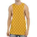 Pineapple Print Men's Muscle Tank Top